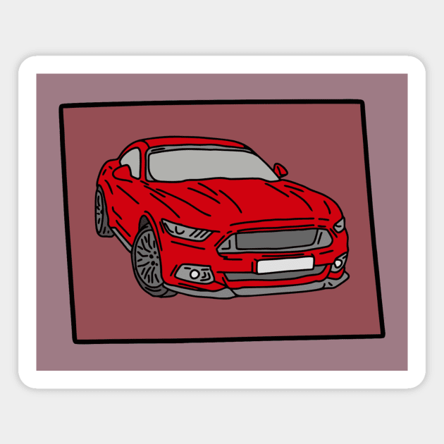 modern car Magnet by fokaction